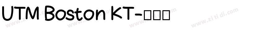 UTM Boston KT字体转换